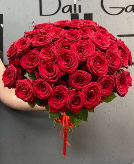 Роза красная 60см., 51шт